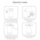 Mushroom Aromatherapy Night Light Bedroom Bedside Sleep Air Humidifier Sleep Aid Lamp Automatic Alcohol Sprayer(Black)