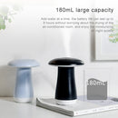 Mushroom Aromatherapy Night Light Bedroom Bedside Sleep Air Humidifier Sleep Aid Lamp Automatic Alcohol Sprayer(Blue)