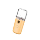 Facial Hydration Instrument Air Humidifier USB Beauty Cold Spray Instrument Auto Alcohol Disinfection Sprayer(Yellow)