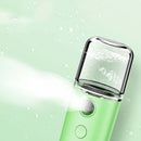 Facial Hydration Instrument Air Humidifier USB Beauty Cold Spray Instrument Auto Alcohol Disinfection Sprayer(Yellow)