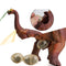 Electric Dinosaurs Walking Lighting Lay Eggs Project Small Brachiosaurus Simulation Animal Model Toys(Orange)