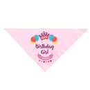 2 PCS Pet Birthday Saliva Towel Double Cotton Triangle Scarf(Blue)