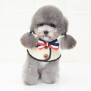 Dog Shawl Saliva Towel Scarf Pet Bow Tie Jewelry Accessories, Size:S(White)