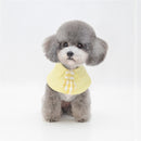 Pet Shawl Scarf Saliva Towel Dog Clothes Accessories, Size:M(Yellow)