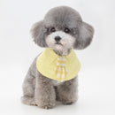 Pet Shawl Scarf Saliva Towel Dog Clothes Accessories, Size:M(Yellow)