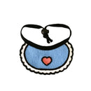 Dog Cat Saliva Towel Love Bib Pet Triangle Scarf Small Dog Collar, Size:L(Love Blue)