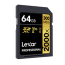 Lexar SD-2000x High Speed SD Card SLR Camera Memory Card, Capacity:64GB