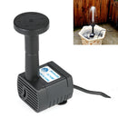 Garden Rockery Decoration Solar Fountain DC Water Pump Suspension Sprinkler(Black)