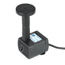 Garden Rockery Decoration Solar Fountain DC Water Pump Suspension Sprinkler(Black)