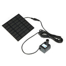 Garden Rockery Decoration Solar Fountain DC Water Pump Suspension Sprinkler(Black)