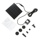 Garden Rockery Decoration Solar Fountain DC Water Pump Suspension Sprinkler(Black)
