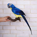 45CM Simulation Parrot Simulation Bird Macaw Foam Feather Parrot Sen Gardening Decoration, Color:Blue