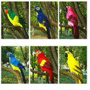 45CM Simulation Parrot Simulation Bird Macaw Foam Feather Parrot Sen Gardening Decoration, Color:Blue