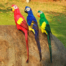 45CM Simulation Parrot Simulation Bird Macaw Foam Feather Parrot Sen Gardening Decoration, Color:Blue