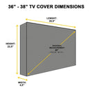 Outdoor TV Waterproof and Dustproof Universal Protector Cover, Size:52-55 inch