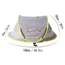 Travel Mosquito Net Ultralight Wei Portable baby beach tent(Gray)