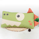 Child Animal Rectangular Cushion Cotton Pillow(Green Crocodile)