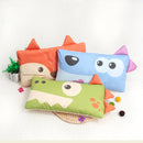 Child Animal Rectangular Cushion Cotton Pillow(Green Crocodile)