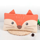 Child Animal Rectangular Cushion Cotton Pillow(Orange Fox)