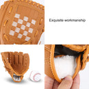 PVC Outdoor Motion Baseball Leather Baseball Pitcher Softball Gloves, Size:10.5 inch(Brown)