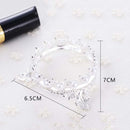 Portable Pearls Rack Crown Novelty Home Alloy Tools Stand Nail Art Brush Pen Holder(Gold)