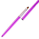 Nail Brush Color Painting Flower Carving Pen Pull Pen Light Therapy Gel Pen Flat Head Pen Nail Pen(Rose Red)