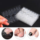 10 PCS Environmental Protection Waterproof Transparent Invisible Nail Clip Double-sided Adhesive Toenails