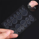 10 PCS Environmental Protection Waterproof Transparent Invisible Nail Clip Double-sided Adhesive Toenails