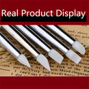 5 in 1 Red and White Rod Silicone Pen Wooden Engraving Pen Manicure Pen
