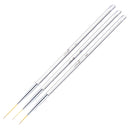 3 PCS Nail Art Brush Crystal Acrylic Drawing Pen Stripes Flower 2 Side Nail Art Tools