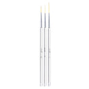 3 PCS Nail Art Brush Crystal Acrylic Drawing Pen Stripes Flower 2 Side Nail Art Tools