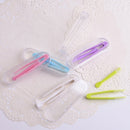 5 PCS Portable Contact Lens Special Tweezer and Stick Set Travel Kit(Red)