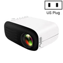 YG200 Portable LED Pocket Mini Projector AV USB SD HDMI Video Movie Game Home Theater Video Projector, US Plug(Black and White)