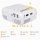 YG200 Portable LED Pocket Mini Projector AV USB SD HDMI Video Movie Game Home Theater Video Projector, US Plug(Black and White)