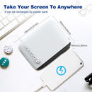 YG200 Portable LED Pocket Mini Projector AV SD HDMI Video Movie Game Home Theater Video Projector, US Plug(Yellow and White)