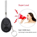120dB Key Anti-lost Alarm Anti-wolf Alarm with LED Light(Black)