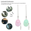 120dB Key Anti-lost Alarm Anti-wolf Alarm with LED Light(Pink)