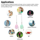 120dB Key Anti-lost Alarm Anti-wolf Alarm with LED Light(White)