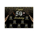 2.1m x 1.5m 50th Birthday Party Venue Set Studio Photography Background Cloth