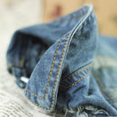 Retro Personality Denim Small Vest Pet Dog Clothes Pet Jacket, Size:L(Light Blue)