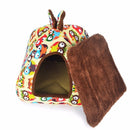 Removable and Washable Closed Four Seasons Universal Warm Pet Nest Dog Bed, Size:M(Ary Green)