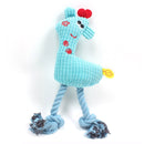 Dog Pet Cotton Rope Plush Sound Toy(Blue)