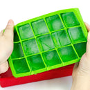 15 Grids DIY Big Ice Cube Mold Square Shape Silicone Ice Tray Fruit Ice Cream Maker(Purple)