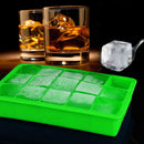 15 Grids DIY Big Ice Cube Mold Square Shape Silicone Ice Tray Fruit Ice Cream Maker(Sky Blue)