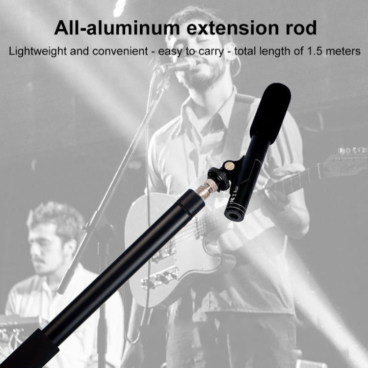 1.5m Microphone Telescopic Pole Movie Shooting Live Recording Interview Boom
