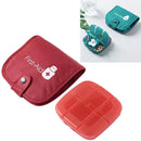Portable Pill Medicine Storage Box Travel Pill Case Bag Organizer, Color:Red Medicine Box + Medicine Bag