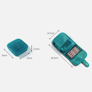 Portable Pill Medicine Storage Box Travel Pill Case Bag Organizer, Color:Red Medicine Box + Medicine Bag