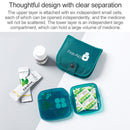 Portable Pill Medicine Storage Box Travel Pill Case Bag Organizer, Color:Red Medicine Box + Medicine Bag