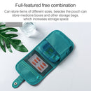 Portable Pill Medicine Storage Box Travel Pill Case Bag Organizer, Color:Red Medicine Box + Medicine Bag
