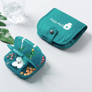 Portable Pill Medicine Storage Box Travel Pill Case Bag Organizer, Color:Red Medicine Box + Medicine Bag